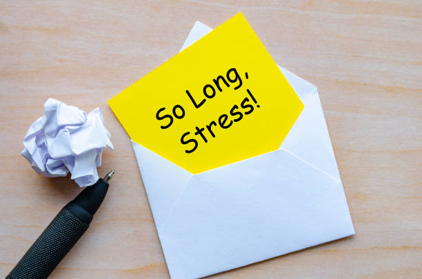 istock So Long Stress text on yellow paper in an envelope. Resignation concept 2201210951