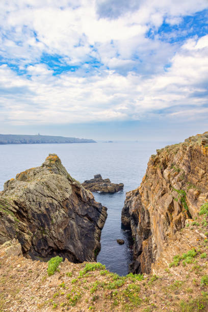 istock Rock formations at a scenic seascape view 2201214212