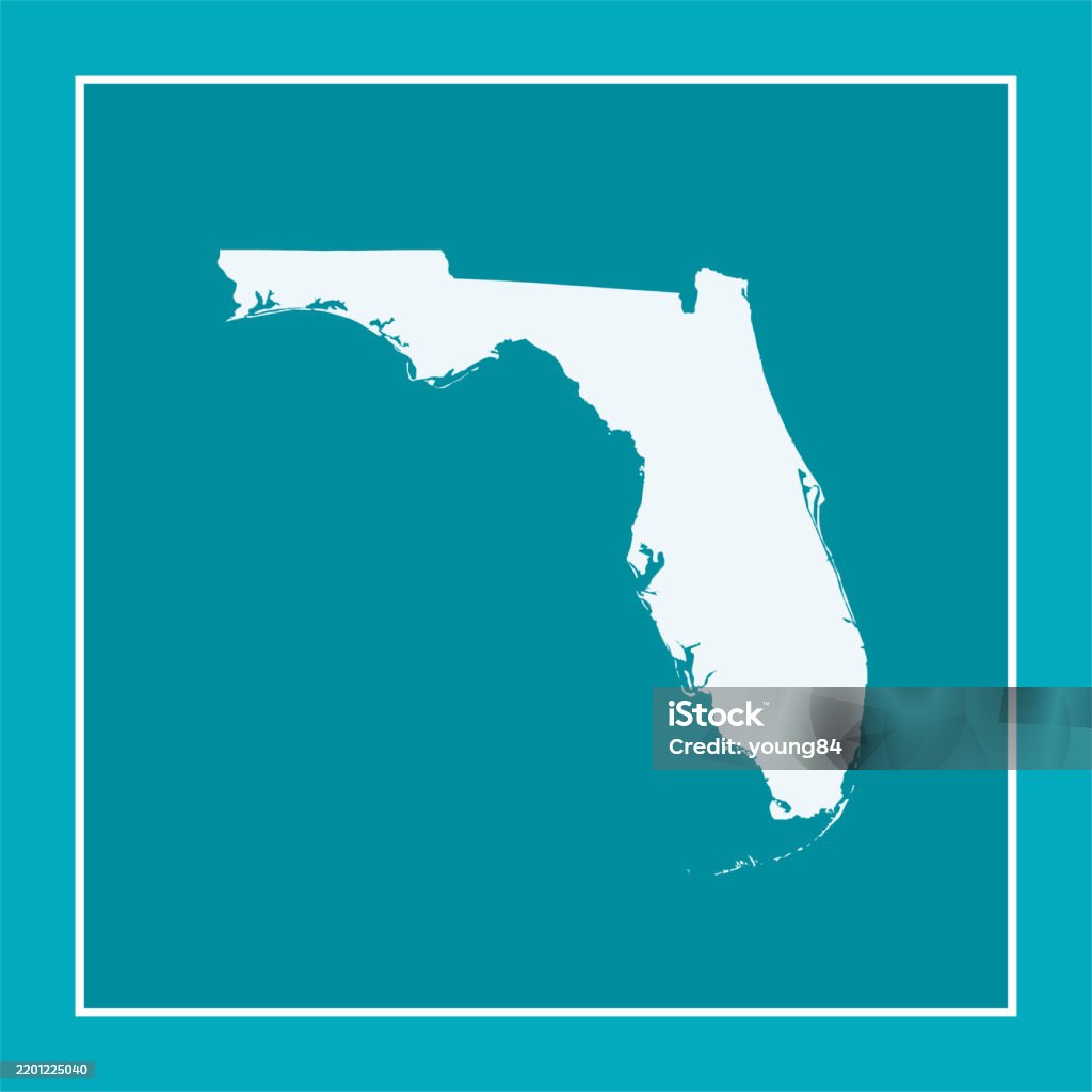 Vector Printable Florida Map.pdf Florida Map Vector Stock Illustration - Download Image Now ...