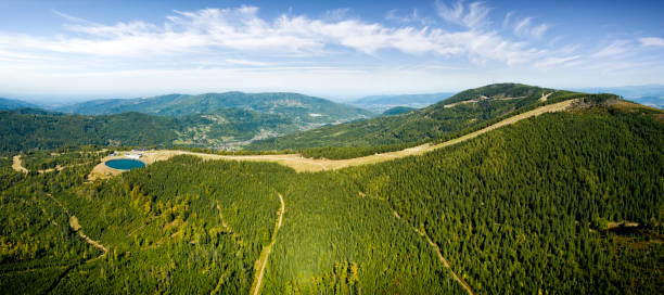 Holidays in Poland - the Skrzyczne mountain range is located in the Silesian Voivodeship, close to the town of Szczyrk. It is the highest mountain of the Silesian Beskids
