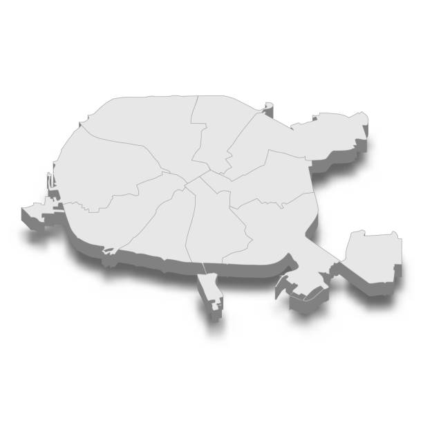 istock 3d isometric map of Minsk City is a Capital of Belarus 2201233962