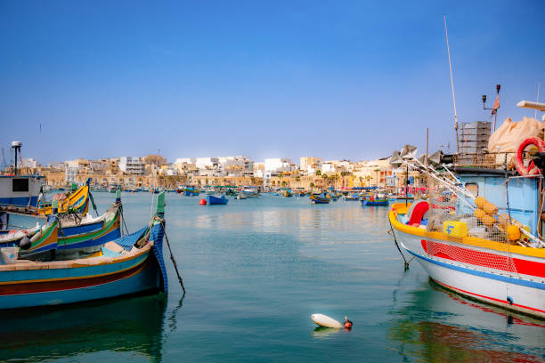 istock Vibrant summer morning in Marsaxlokk, Malta 2201234539