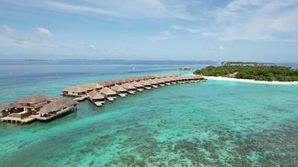 istock Luxury Overwater Bungalow Resort in Maldives 2201235016