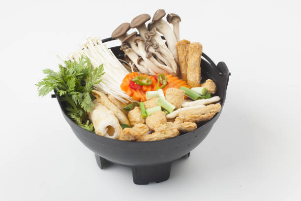istock Fish cake soup is a food made by crushing fish flesh, adding additional ingredients such as salt, and cooking it to coagulate it. 2201240495