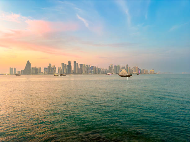 istock Doha City Center day and night 2201244767