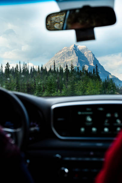 istock Driving through canada admiring a majestic mountain peak 2201245877