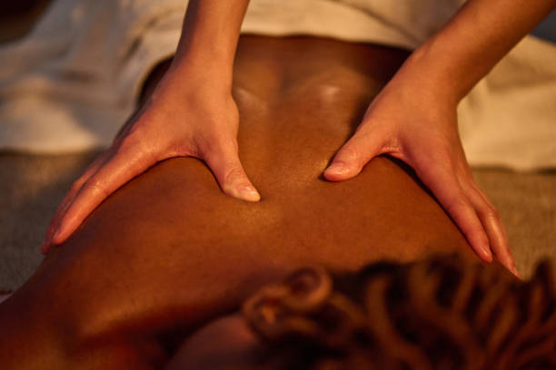 istock Unrecognizable Woman Attending Spa Salon 2201246257