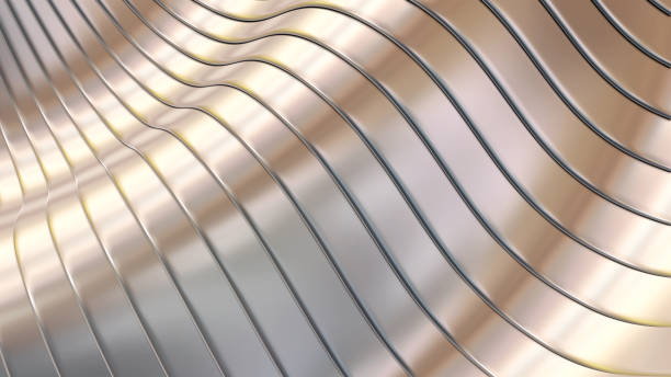 istock White pearl striped pattern background, 3d lines design, abstract minimal white gray background. 2201258799