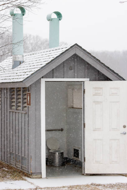 istock Men's Public Bathroom - Composting Toilet - Snow 2201269321
