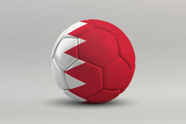 istock Bahrain Soccer Ball with National Flag Design 2201273031