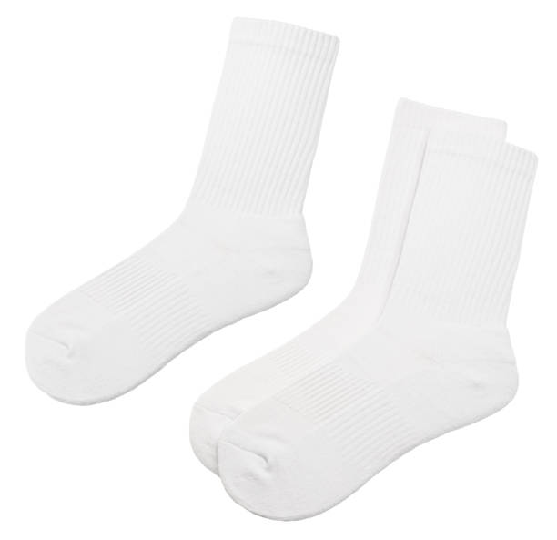 istock White sports crew socks isolated on white 2201283598