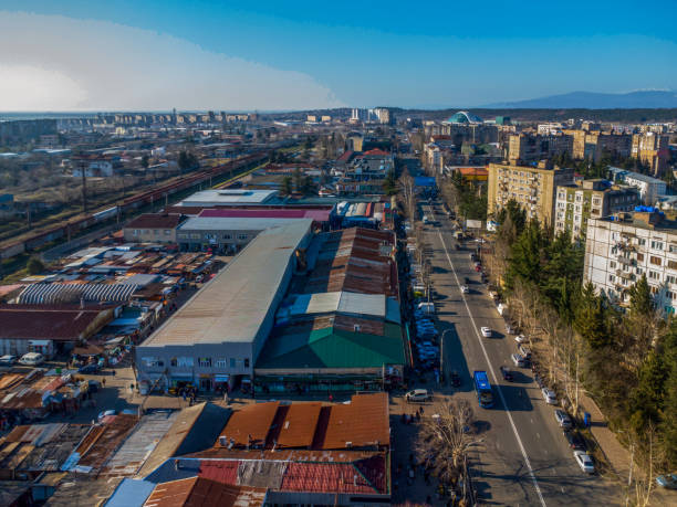 istock High angle view on bazar in Kutaisi 2201284395