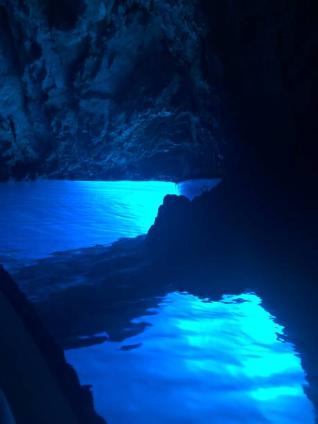 istock Idyllic Adriatic Blue Caves on Vis Island, Croatia 2201294597