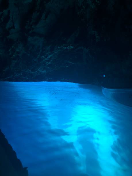 istock Idyllic Adriatic Blue Caves on Vis Island, Croatia 2201294644