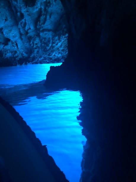 istock Idyllic Adriatic Blue Caves on Vis Island, Croatia 2201294706