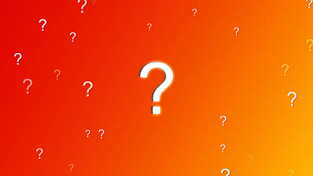 istock Question mark particle appear slow float and faded with bubbles on the dark blue background - 4K Stok photo 2201302855