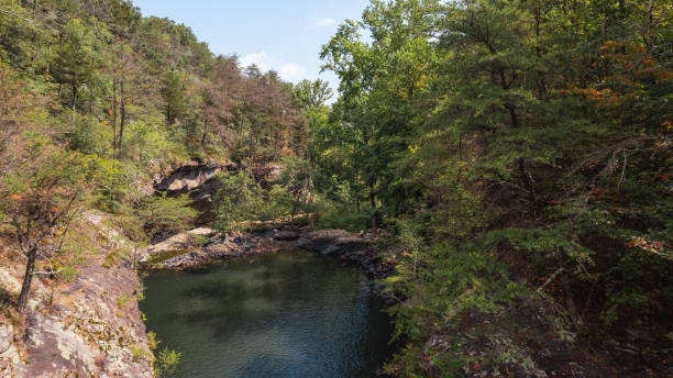 istock hikers enjoy the small lake in the mountains surrounded by lush trees 2201306403