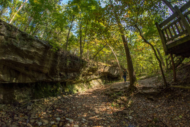 istock Graham Cave SP - Exploring Dry Waterfall Area - Fisheye Lens 2201308713