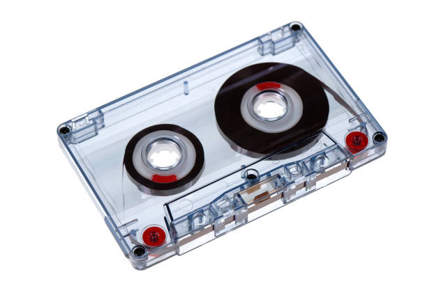 istock Retro audio cassette tape isolated on white background 2201321435