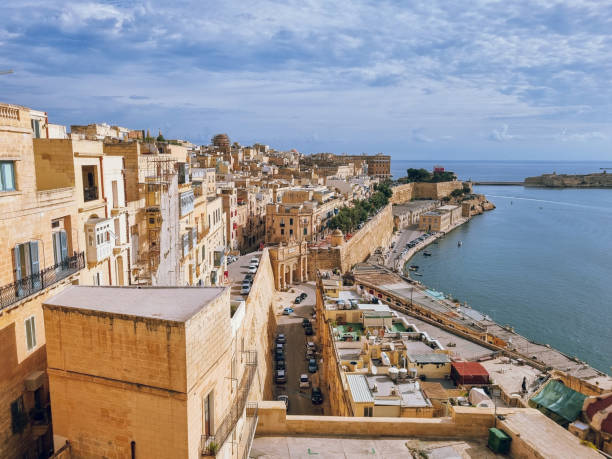 istock Panoramic view to Valetta from Upper Barrakka Gardens in Valetta, Malta 2201323669