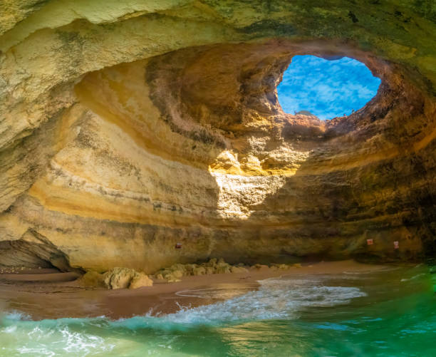 istock Inside the stunning Benagil cave, Algarve, Portugal 2201334139