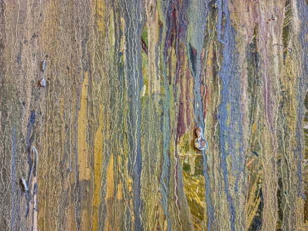 istock Colorful abstract painting dripping with texture and movement 2201334927