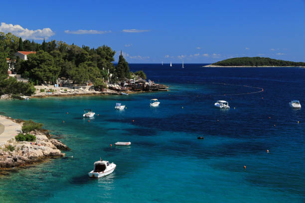 istock Small bay near Hvar island, Croatia 2201348194