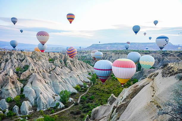 Hot Air Balloon in Cappadocia, Nevsehir City, Turkiye