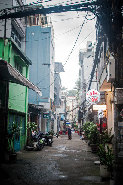 istock Back ally in Ho Chi Minh City, Vietnam 2201392724