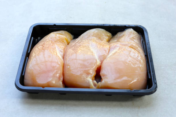 istock Chicken breast meat without skin 2201402520