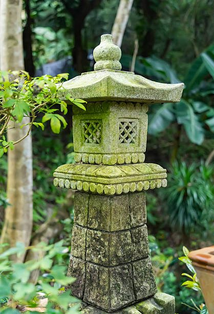 istock Scenic stone made arbour in garden 2201405022