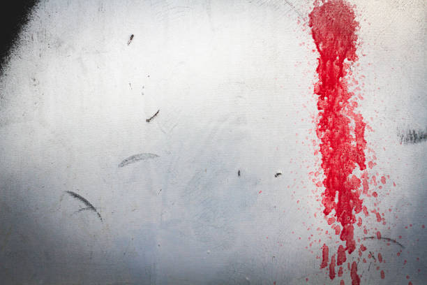 istock Old cracked paint. Grunge wall. The texture of the wall with deep cracks. 2201417097