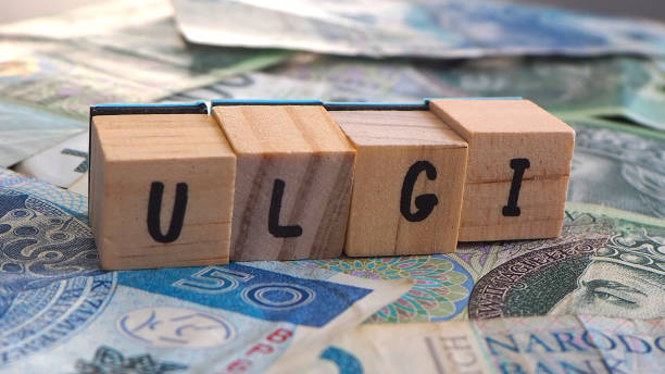 istock Polish money and wooden cubes 2201417772