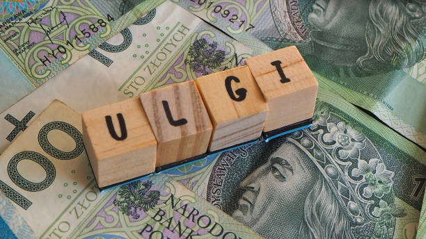 istock Polish money and wooden cubes 2201417791
