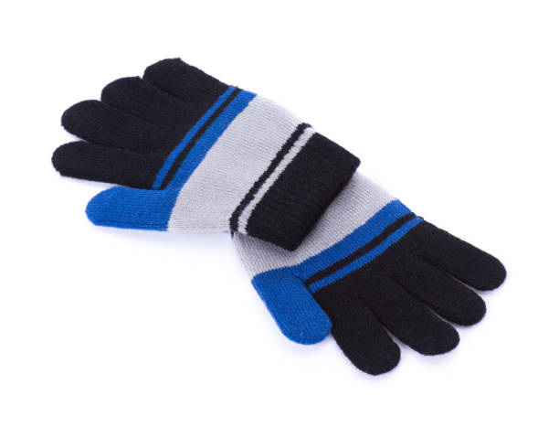 istock Kids knitted gloves isolated 2201423308