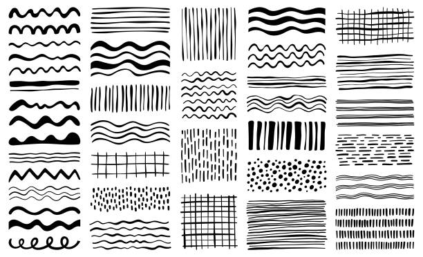 ręcznie rysowane elementy projektu - tylda stock illustrations
