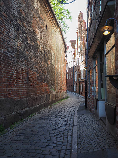 istock Old street in Luebeck 2201428571