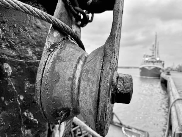 Large corroded pulley