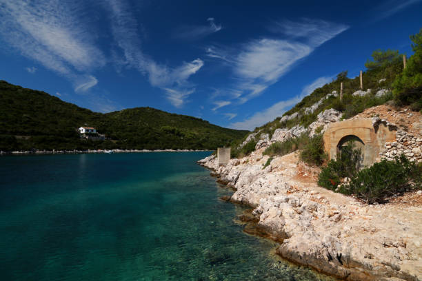 istock Coastline of Vis island, Croatia 2201436080