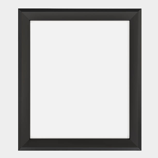 istock Realistic 3D blank plastic or wood frame photo mockup. Empty wall photo framing template isolated. Mockup for presentation painting, poster, wall art, photographs or frameworks exposition template. 2201441479