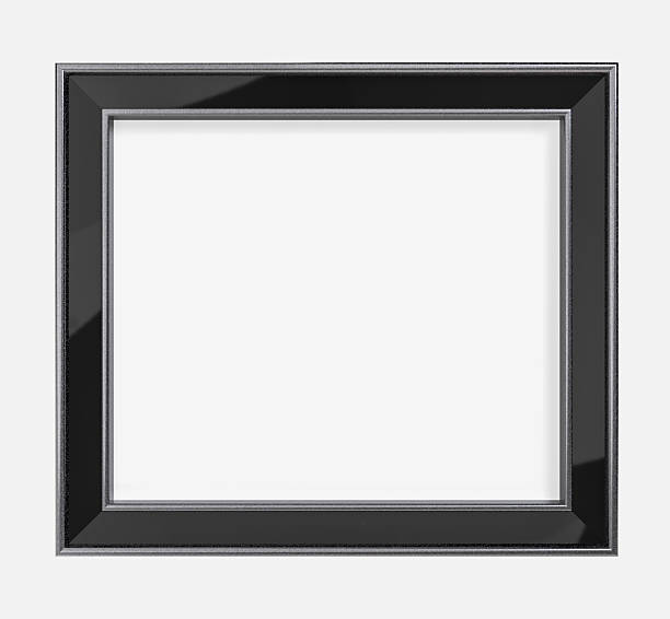 istock Realistic 3D blank plastic or wood frame photo mockup. Empty wall photo framing template isolated. Mockup for presentation painting, poster, wall art, photographs or frameworks exposition template. 2201441487