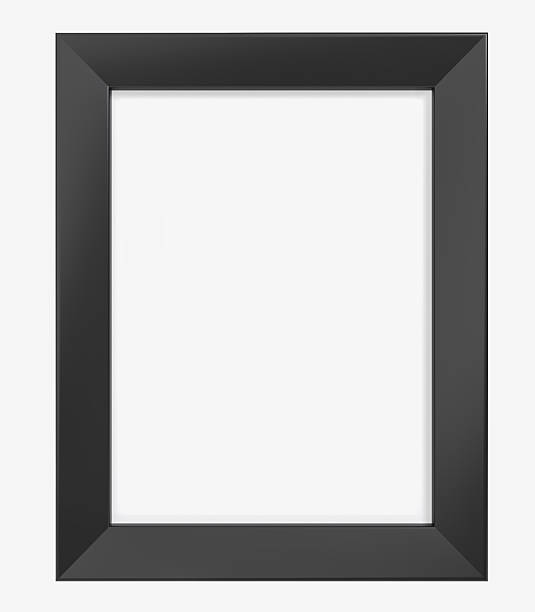 istock Realistic 3D blank plastic or wood frame photo mockup. Empty wall photo framing template isolated. Mockup for presentation painting, poster, wall art, photographs or frameworks exposition template. 2201441492