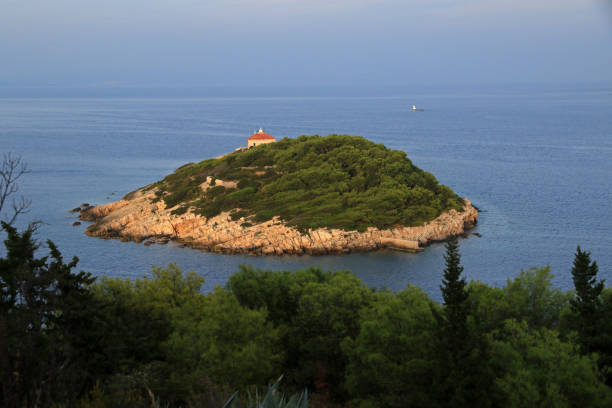 istock Small island Host near Vis island in Croatia 2201444756