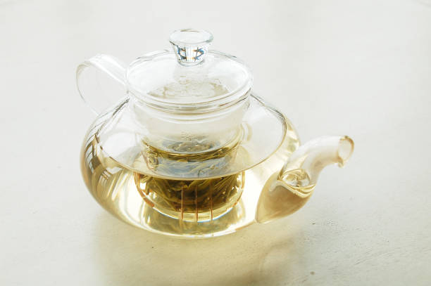 istock Chinese tea in glass teapot 2201451375