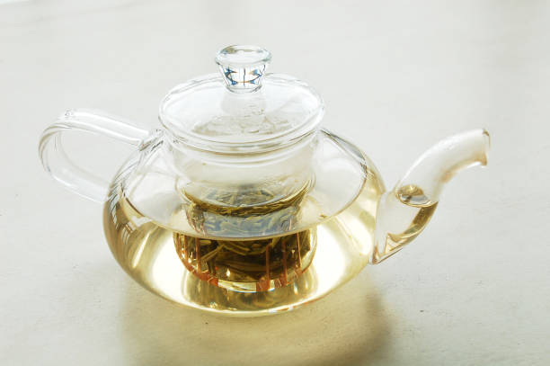 istock Chinese tea in glass teapot 2201451384