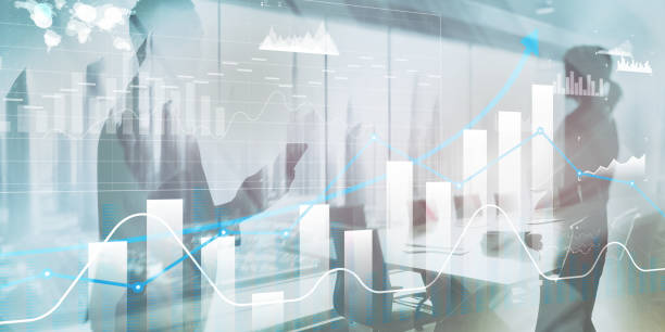 istock Business intelligence. Diagram, Graph, Stock Trading, Investment dashboard arrows 2201482846