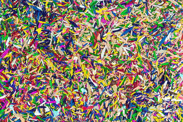 istock Sawdust of colored pencils as a background, texture, pattern. 2201486377