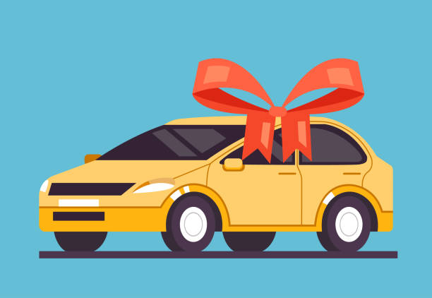 280+ New Car With Bow Stock Illustrations, Royalty-Free Vector