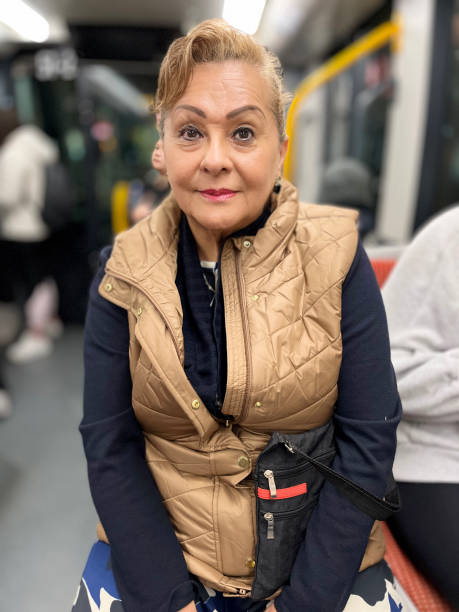 istock Senior Hispanic woman travelling on Melbourne tram 2201499948