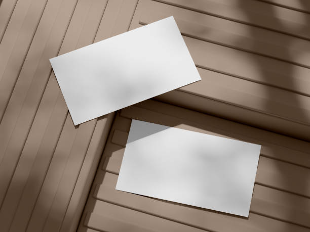 istock Stylish Business Card Mockup Featuring Clean Lines and Textures 2201501095